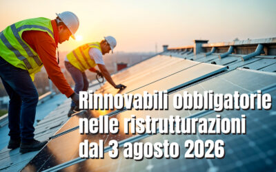 Blog Equadro 6 Rinnovabili obbligatorie nelle ristrutturazioni dal 3 agosto 2026